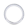 14K White Gold Matching Wedding Band - 0.5 ct
