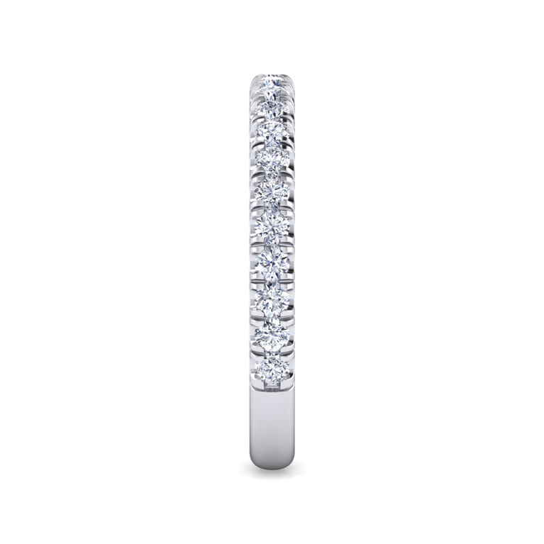 14K White Gold Matching Wedding Band - 0.5 ct - Shot 4