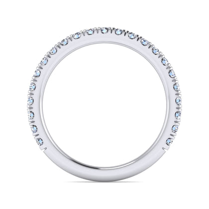 14K White Gold Matching Wedding Band