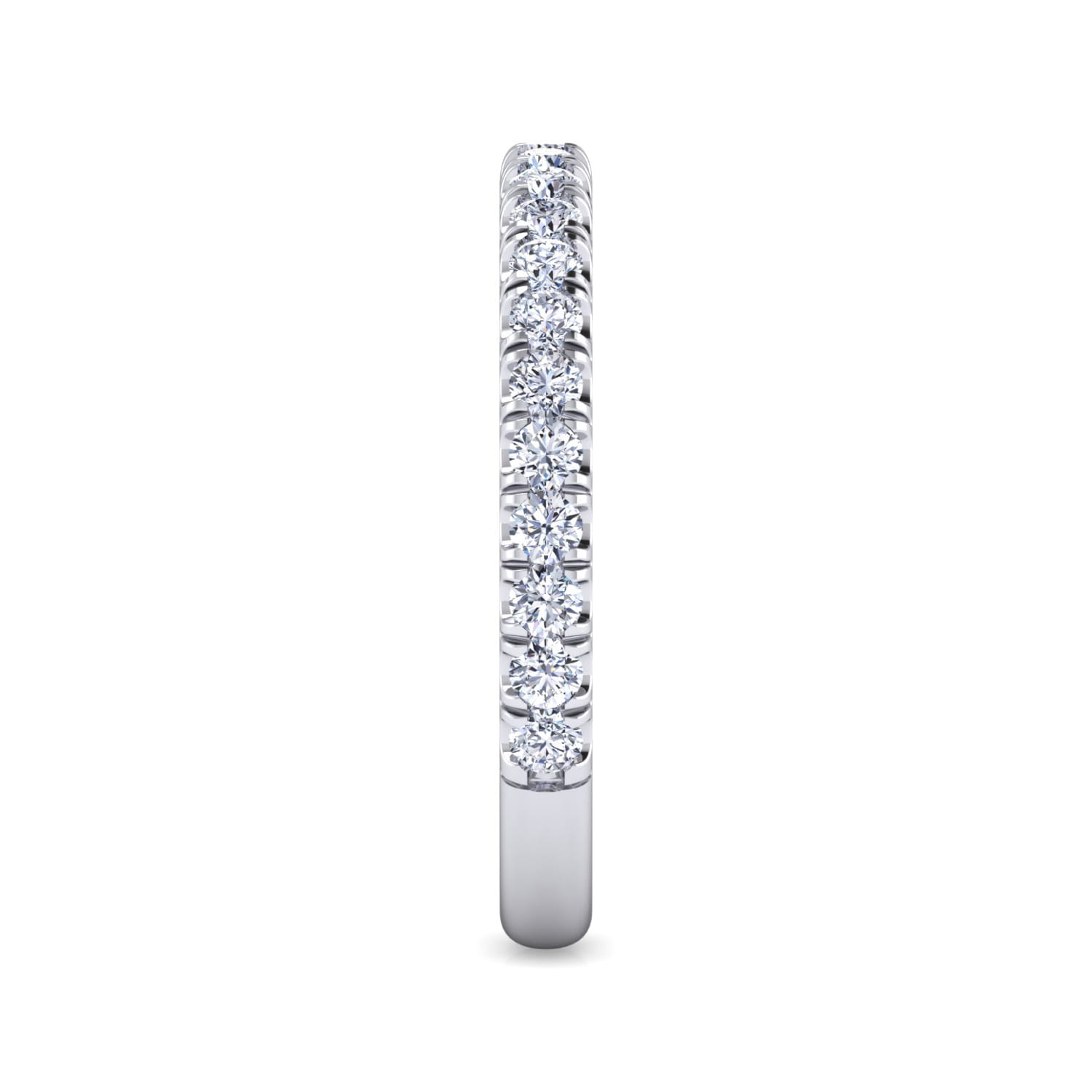14K White Gold Matching Wedding Band - 0.51 ct - Shot 4
