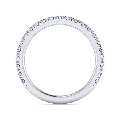14K White Gold Matching Wedding Band