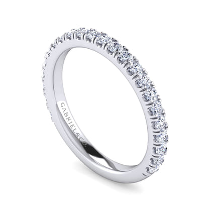 14K White Gold Matching Wedding Band