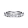 14K White Gold Matching Wedding Band - 0.6 ct