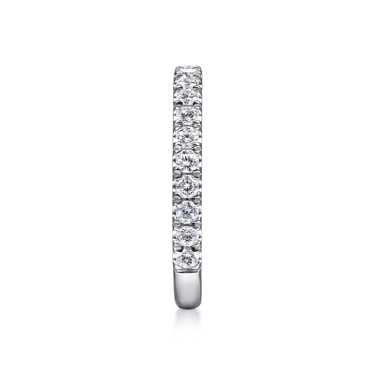 14K White Gold Matching Wedding Band - 0.6 ct - Shot 5