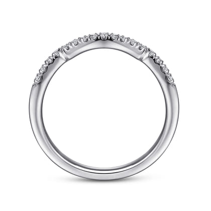 14K White Gold Matching Wedding Band
