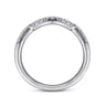 14K White Gold Matching Wedding Band - 0.14 ct