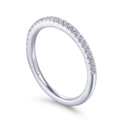 14K White Gold Matching Wedding Band