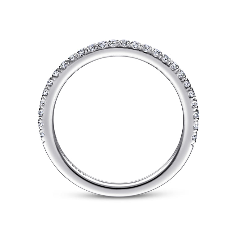 14K White Gold Matching Wedding Band - 0.21 ct - Shot 2