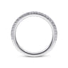 14K White Gold Matching Wedding Band - 0.21 ct