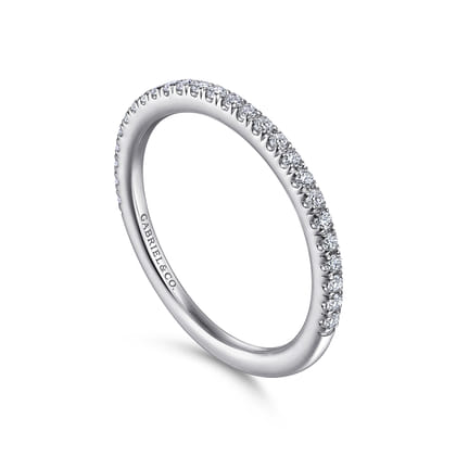 14K White Gold Matching Wedding Band