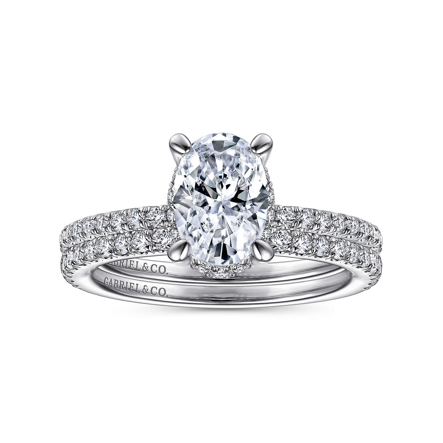 14K White Gold Matching Wedding Band - 0.21 ct - Shot 4