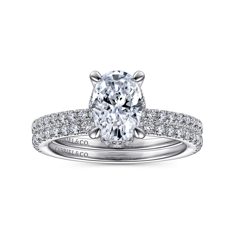 14K White Gold Matching Wedding Band - 0.21 ct - Shot 4