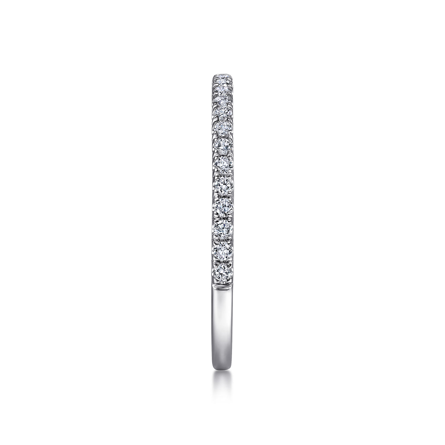 14K White Gold Matching Wedding Band - 0.21 ct - Shot 5