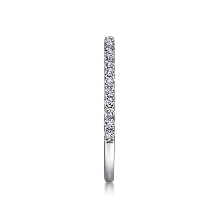 14K White Gold Matching Wedding Band - 0.21 ct - Shot 5