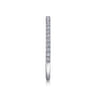 14K White Gold Matching Wedding Band - 0.21 ct