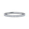 14K White Gold Matching Wedding Band - 0.21 ct