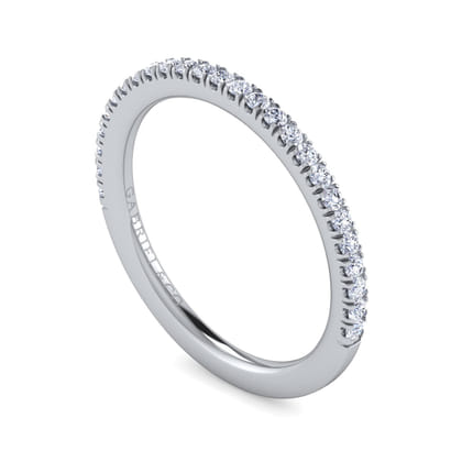 14K White Gold Matching Wedding Band
