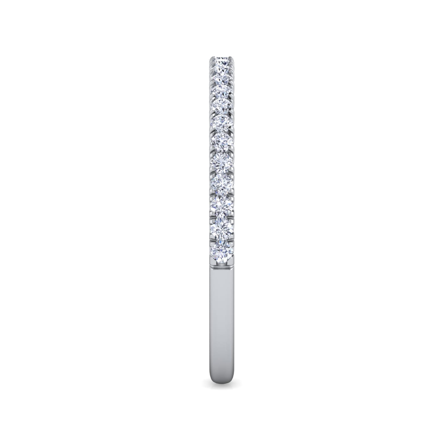 14K White Gold Matching Wedding Band - 0.21 ct - Shot 4