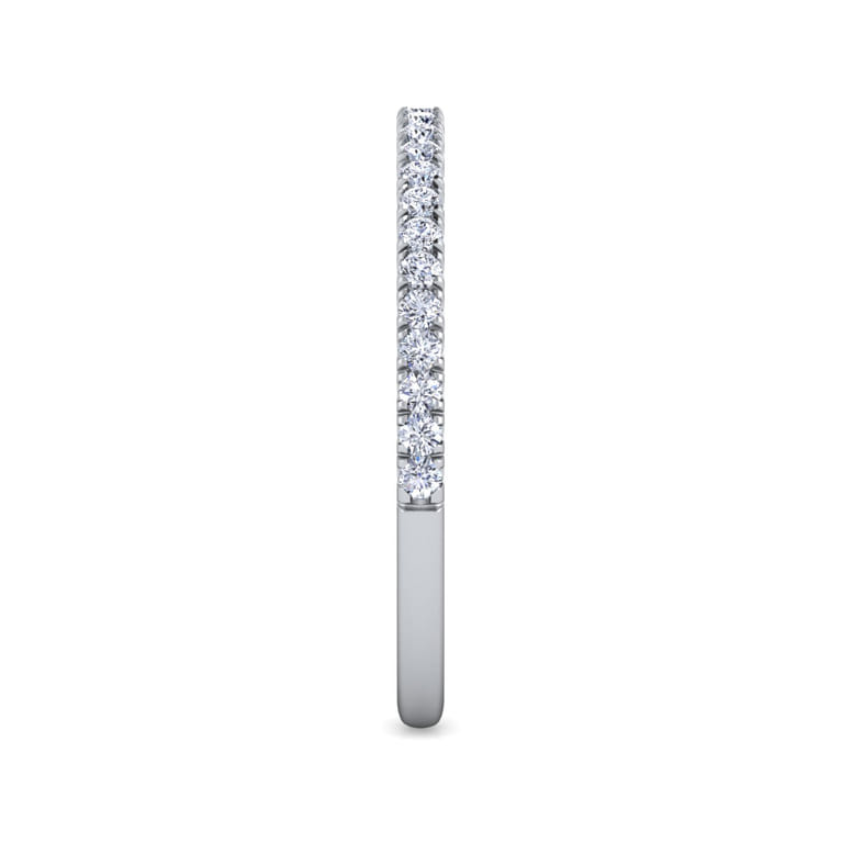 14K White Gold Matching Wedding Band - 0.21 ct - Shot 4