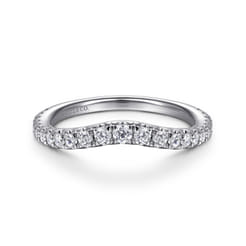 14K White Gold Matching Wedding Band