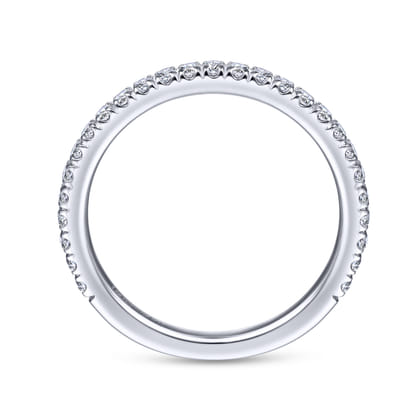14K White Gold Matching Wedding Band