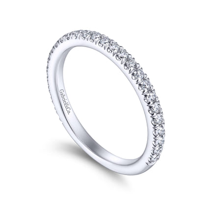 14K White Gold Matching Wedding Band