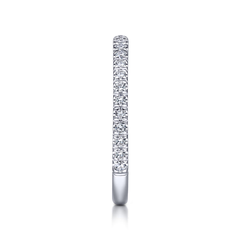 14K White Gold Matching Wedding Band - 0.38 ct - Shot 5