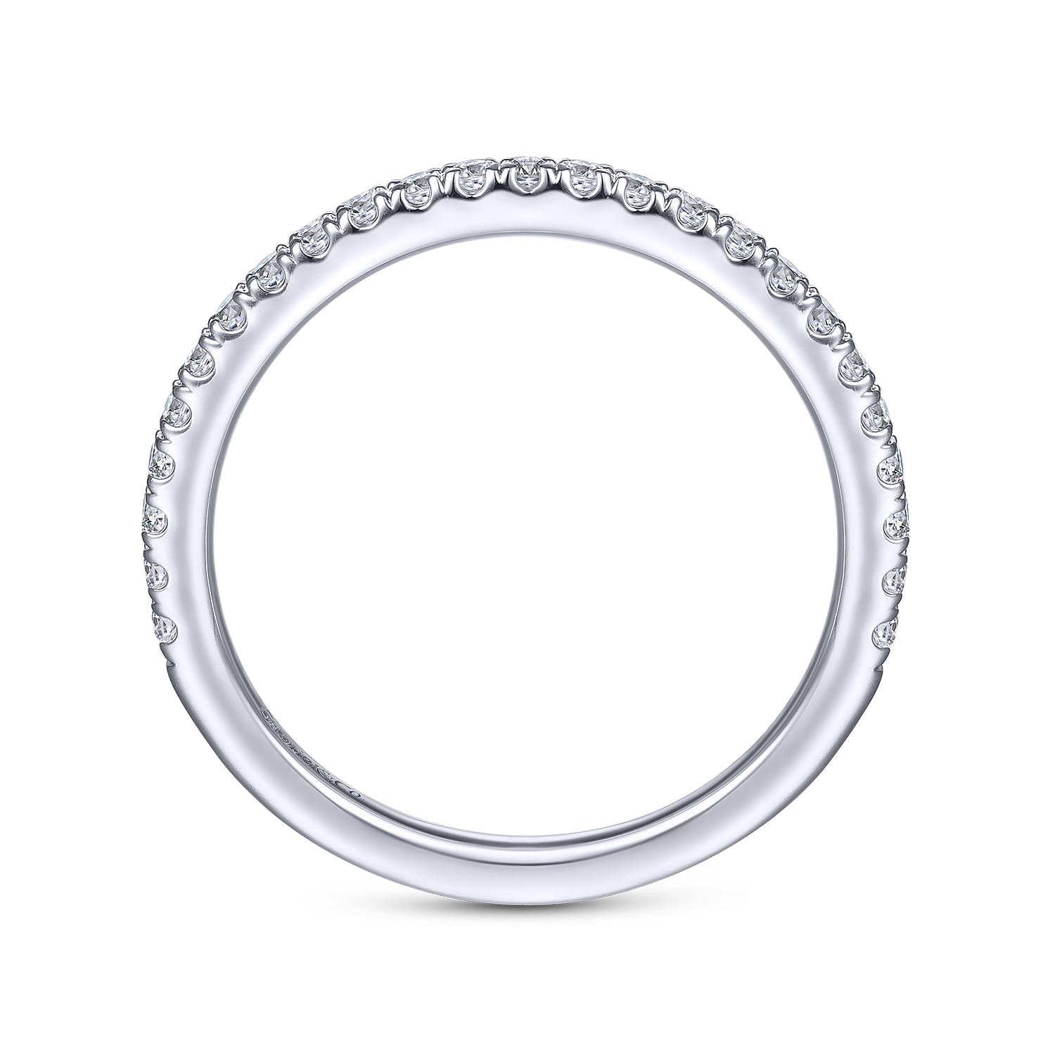 14K White Gold Matching Wedding Band - 0.3 ct - Shot 2