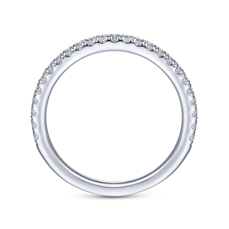 14K White Gold Matching Wedding Band - 0.3 ct - Shot 2