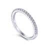14K White Gold Matching Wedding Band - 0.3 ct