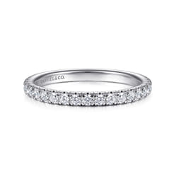 14K White Gold Matching Wedding Band