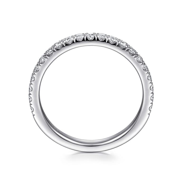 14K White Gold Matching Wedding Band - 0.4 ct - Shot 2
