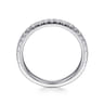 14K White Gold Matching Wedding Band - 0.4 ct