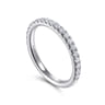 14K White Gold Matching Wedding Band - 0.4 ct