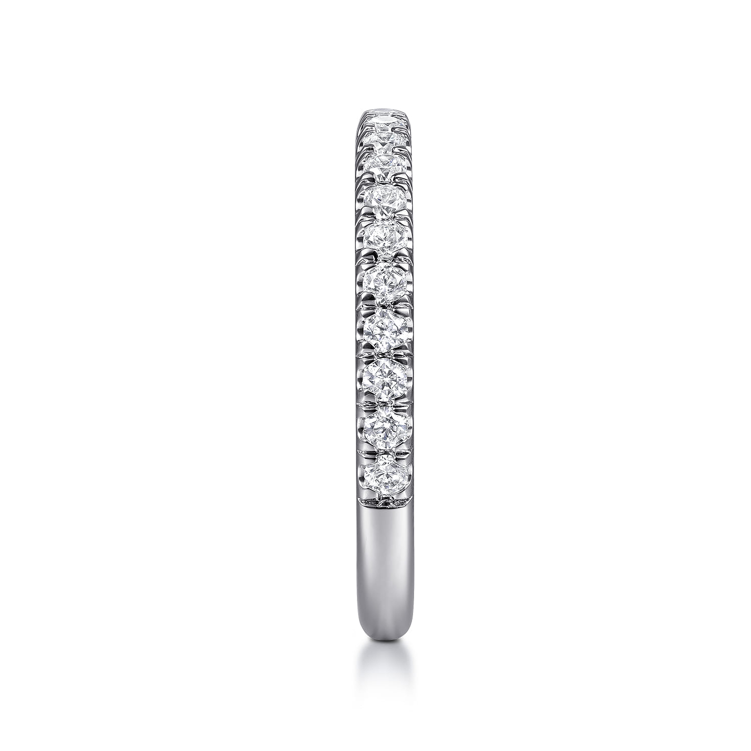 14K White Gold Matching Wedding Band - 0.4 ct - Shot 5