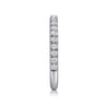 14K White Gold Matching Wedding Band - 0.4 ct