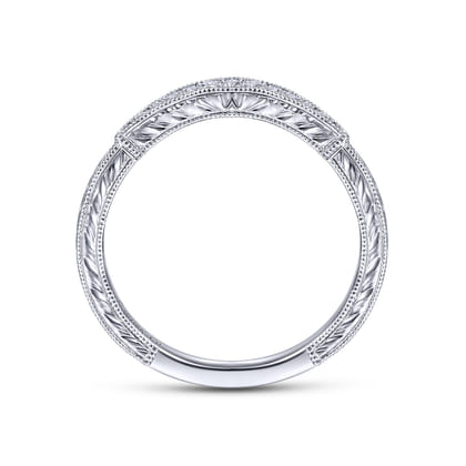 14K White Gold Matching Wedding Band