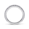 14K White Gold Matching Wedding Band - 0.34 ct