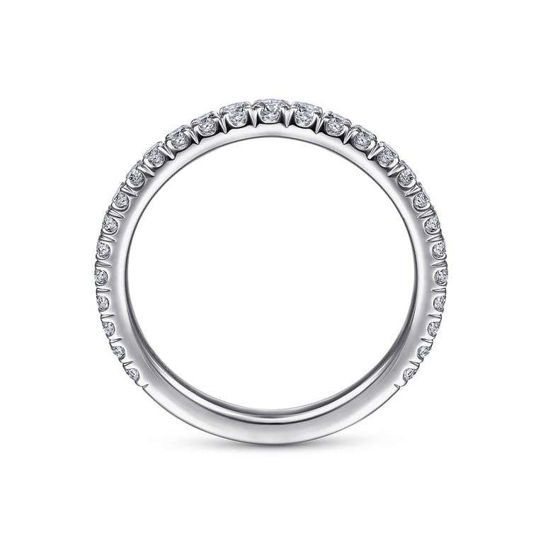 14K White Gold Matching Wedding Band - 0.44 ct - Shot 2
