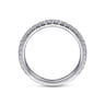14K White Gold Matching Wedding Band - 0.44 ct