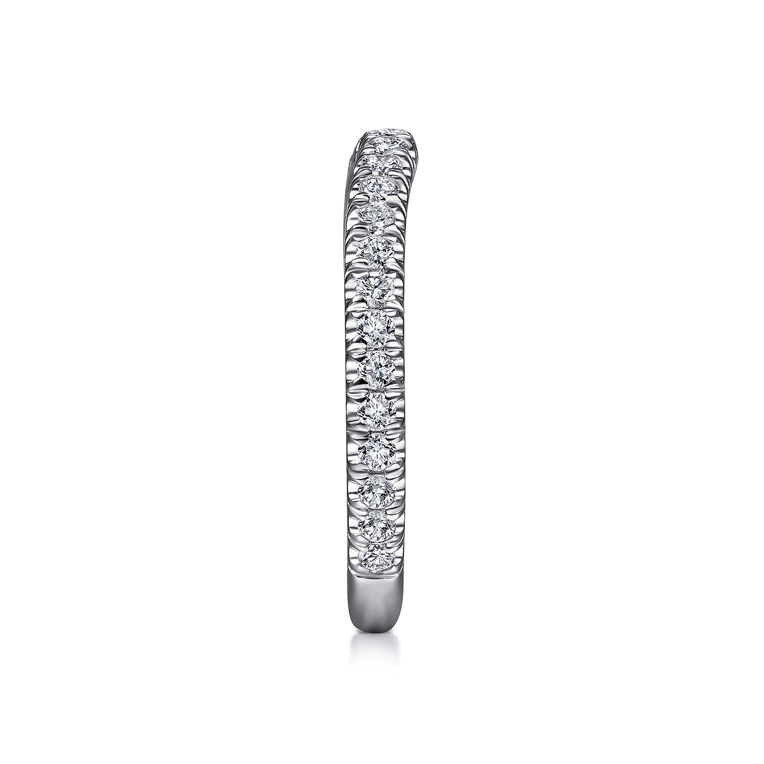 14K White Gold Matching Wedding Band - 0.44 ct - Shot 5