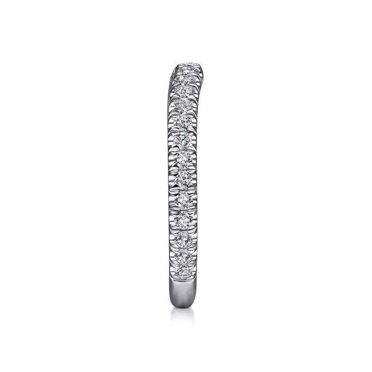 14K White Gold Matching Wedding Band - 0.44 ct - Shot 5