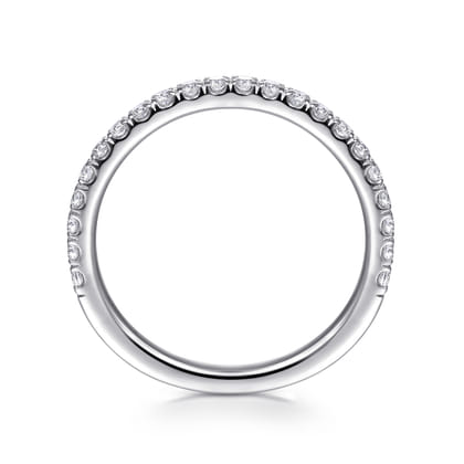 14K White Gold Matching Wedding Band