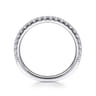 14K White Gold Matching Wedding Band - 0.37 ct