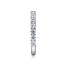 14K White Gold Matching Wedding Band - 1.02 ct