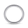 14K White Gold Matching Wedding Band - 0.33 ct