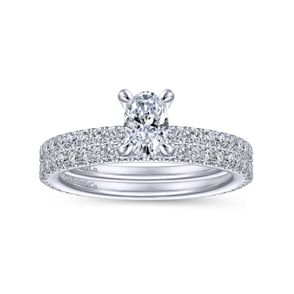 14K White Gold Matching Wedding Band