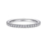 14K White Gold Matching Wedding Band - 0.33 ct