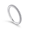 14K White Gold Matching Wedding Band - 0.33 ct