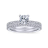 14K White Gold Matching Wedding Band - 0.33 ct